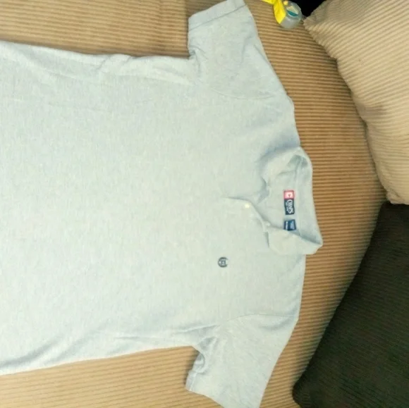 Chaps Heather Gray Cotton Pullover Short Sleeve Polo Shirt - Picture 2 of 10